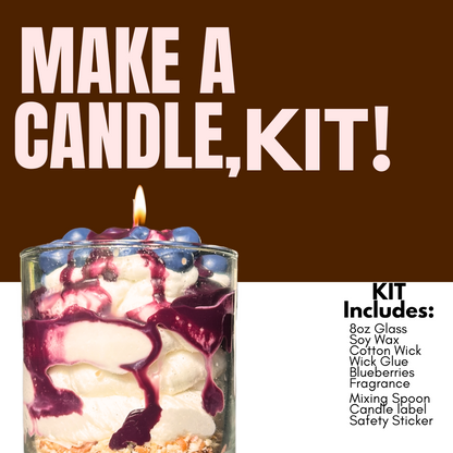 DIY Candle Making Kit- Blueberry Cheesecake