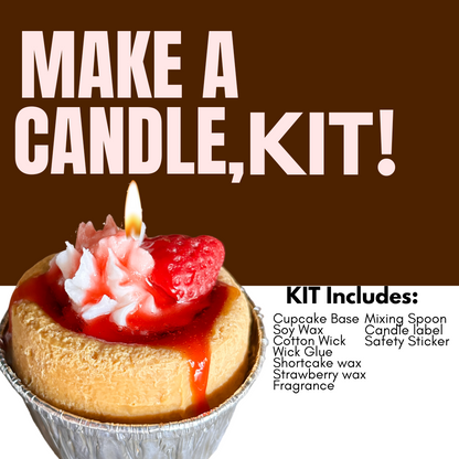 DIY Candle Making Kit- Strawberry Shortcake