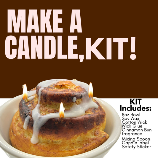 DIY Candle Making Kit- Cinnamon Bun