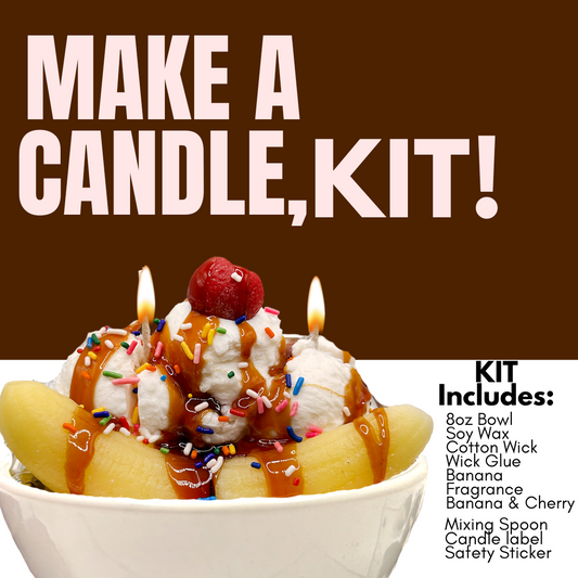 DIY Candle Making Kit- Banana Split