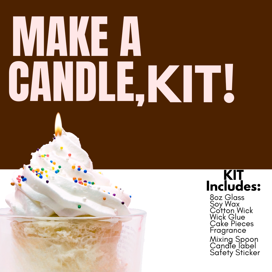 DIY Candle Making Kit- Vanilla Party Cake