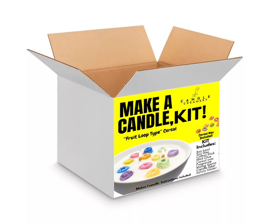 DIY Candle Making Kit- Fruit Loop Cereal Bowl - Sheamakery